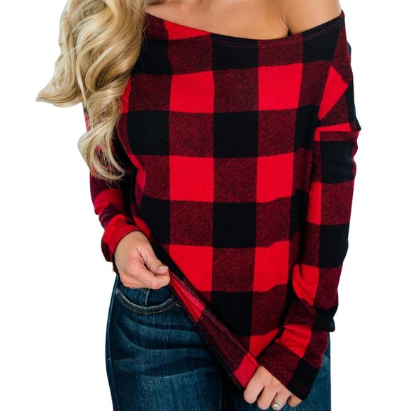 Red Black Buffalo Check Plaid Shirt - Picture 3 of 10